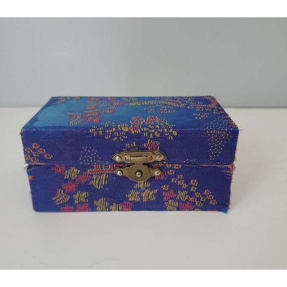 Vintage Set of 2 Blue Gold De-Stress Meditation Relaxation Baoding Chime Balls - Picture 5 of 6